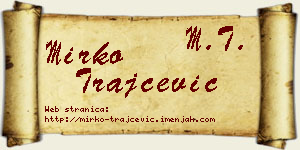 Mirko Trajčević vizit kartica
